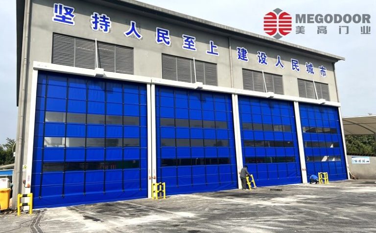 芜湖市垃圾处理中心安装堆积式快速门缩略图