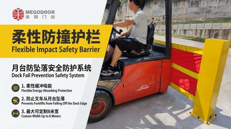 上海仓库月台防坠落装置——伸缩防坠落护栏缩略图